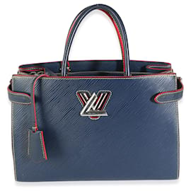 Louis Vuitton-Louis Vuitton Indigo Epi Twist Tote-Blue