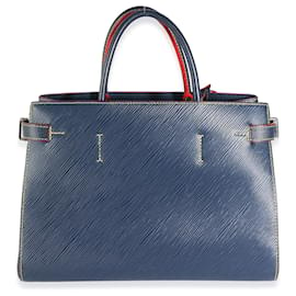 Louis Vuitton-Louis Vuitton Indigo Epi Twist Tote-Blue