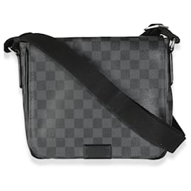 Louis Vuitton-Louis Vuitton Toile Damier Graphite District PM-Noir