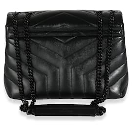 Saint Laurent-Sac à chaîne Lou Lou Small en cuir matelassé noir Saint Laurent-Noir