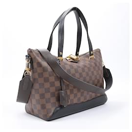 Louis Vuitton-Sac à épaule Hyde Park Damier Ebene Louis Vuitton N41014-Marron