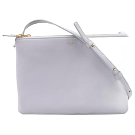 Céline-Sac bandoulière en cuir Celine Large Trio en gris-Gris