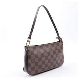 Louis Vuitton-Sac à main Louis Vuitton Damier Ebene Navona N51983-Marron