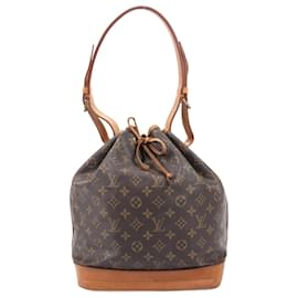 Louis Vuitton-Louis Vuitton Monogram Canvas Noe Shoulder Bag M42224-Brown