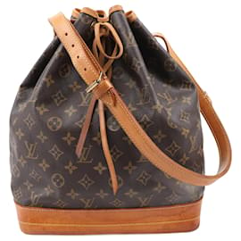 Louis Vuitton-Louis Vuitton Monogram Canvas Noe Shoulder Bag M42224-Brown