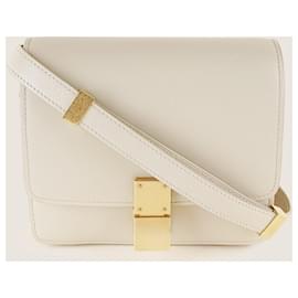 Céline-Petit sac à épaule en boîte-Beige