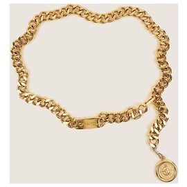 Chanel CC Medallion Chain Belt Golden