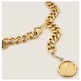 Chanel-CC Medallion Chain Belt-Golden