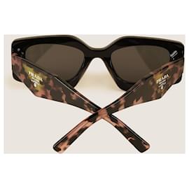 Prada-Lunettes de soleil rectangulaires-Multicolore