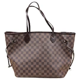 Louis Vuitton-Neverfull MM Tote Bag-Brown