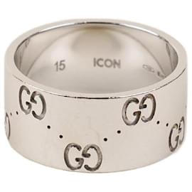 Gucci-18k Icon Ring-Silvery