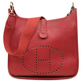 Hermès-Evelyne III 29 Shoulder Bag-Red