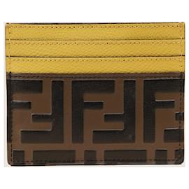 Fendi-FF Card Holder-Brown