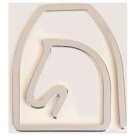 Hermès-Equestre Bill Clip-Argenté