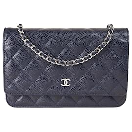 Chanel-Wallet On Chain-Blue