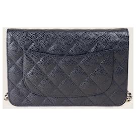 Chanel-Wallet On Chain-Blue