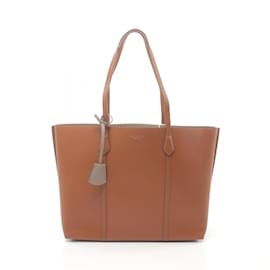 Tory Burch-Tory Burch Perry Triple Compartment Tote Bag-Brown