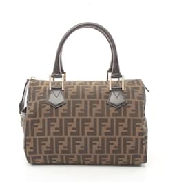 Fendi-Fendi Zucca Handbag-Brown