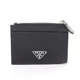 Prada-Prada Saffiano Leather Coin Purse-Black