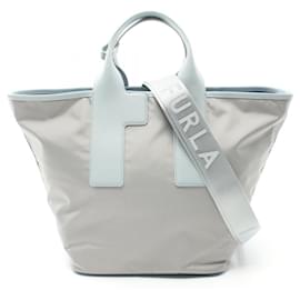 Furla-Furla Piuma L Tote Bag-Brown,Blue