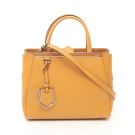 Fendi-Sac à main Fendi Petite 2JOURS-Jaune