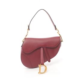 Christian Dior-Christian Dior Dior Saddle Bag Handbag-Dark red