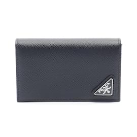 Prada-Prada Saffiano Leather Card Case-Black