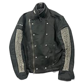 Autre Marque-Andrew Mackenzie Early 00s Studded Black Jacket.-Black