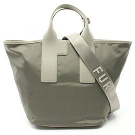 Bolsa Tote Furla Piuma L Bege Verde