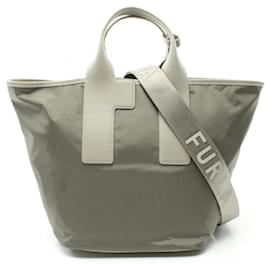 Furla-Furla Piuma L Tote Bag-Beige,Green