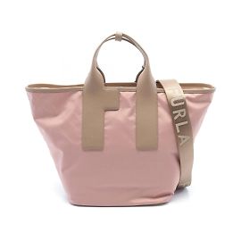Bolsa Tote Furla Piuma L Rosa Bege