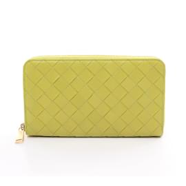 Bottega Veneta-Bottega Veneta Green Leather Long Wallet-Green