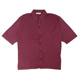 Lemaire Polo Button Down Shirt Dark red