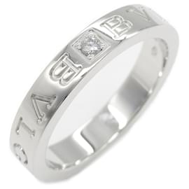 Bulgari-Bague Double Bvlgari en Or Blanc 18K avec Diamant-Autre