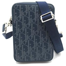 Christian Dior-Christian Dior Dior World Tour Shoulder Bag-Navy blue