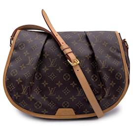 Louis Vuitton-Monogram Canvas Menilmontant MM Crossbody Bag-Brown