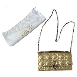 Mon sac mini Dior or métallisé-platine Doré