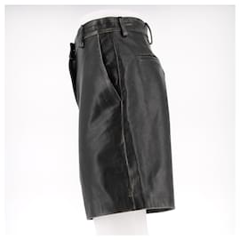 Golden Goose-GOLDEN GOOSE  Shorts T.FR 40 Leather-Black