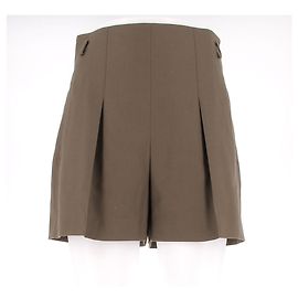 Hermès HERMES Calças T.FR 38 Lã Caqui