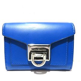 Michael Kors Manhattan Leather Wallet Blue