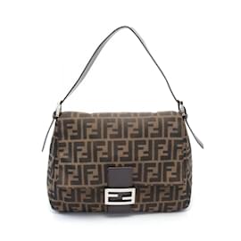 Fendi-Fendi Mamma Bucket Zucca Shoulder Bag-Brown