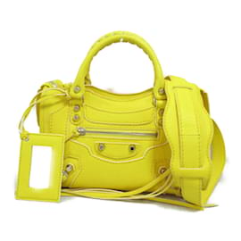 Balenciaga-Balenciaga Classic City Shoulder Bag-Yellow