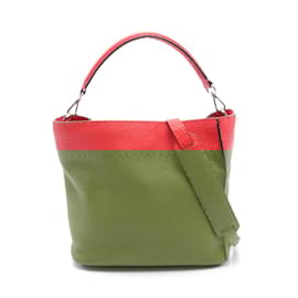 Fendi-Sac à main Fendi Selleria Anna Small-Rouge