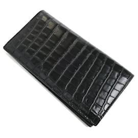 Yves Saint Laurent-Yves Saint Laurent Tiny Cassandra Long Wallet-Black