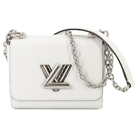 Louis Vuitton-Louis Vuitton Epi Twist MINI Chain Shoulder Bag-White