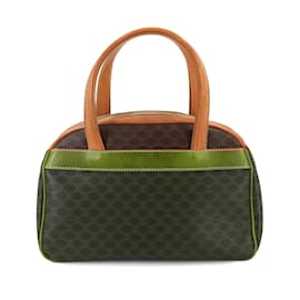 Céline-Celine Macadam Pattern Handbag-Brown