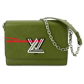 Louis Vuitton-Louis Vuitton Epi Twist MM Chain Shoulder Bag-Red