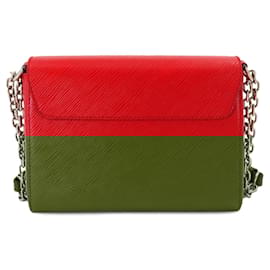 Louis Vuitton-Louis Vuitton Epi Twist MM Chain Shoulder Bag-Red