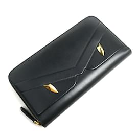 Fendi-Fendi Bugs Eye Monster Long Wallet-Black