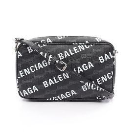 Balenciaga BB Monogram Signature Medium Camera Bag Brown Black White